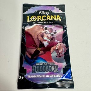 NWT. Disney Lorcana TCG Rise of the Floodborn Booster Pack. 12 cards